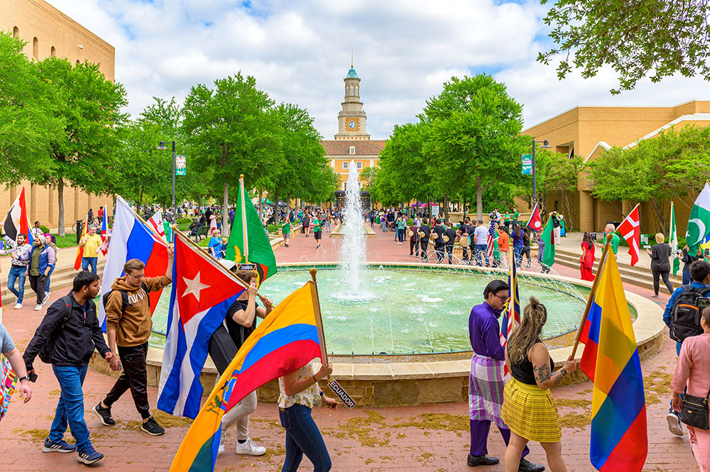 Today is #UniversityDay! In 1961, we became North Texas State University after years as North Texas State College. Every spring, the #UNT community celebrates the change with a flag parade, music, food and other festivities. bddy.me/3TEuvMQ