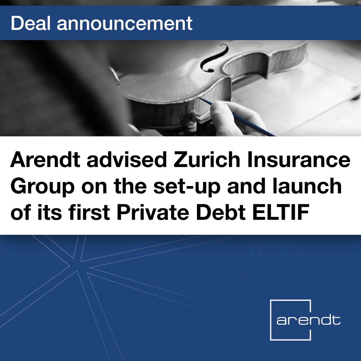 🏢 Arendt assisted Zurich Insurance Group in the set-up and launch of its first European Long-Term Investment Fund: Zurich #PrivateDebt #ELTIF, aimed at providing individual investors and #lifeinsurance customers with access to opportunities in the desirable asset class of…