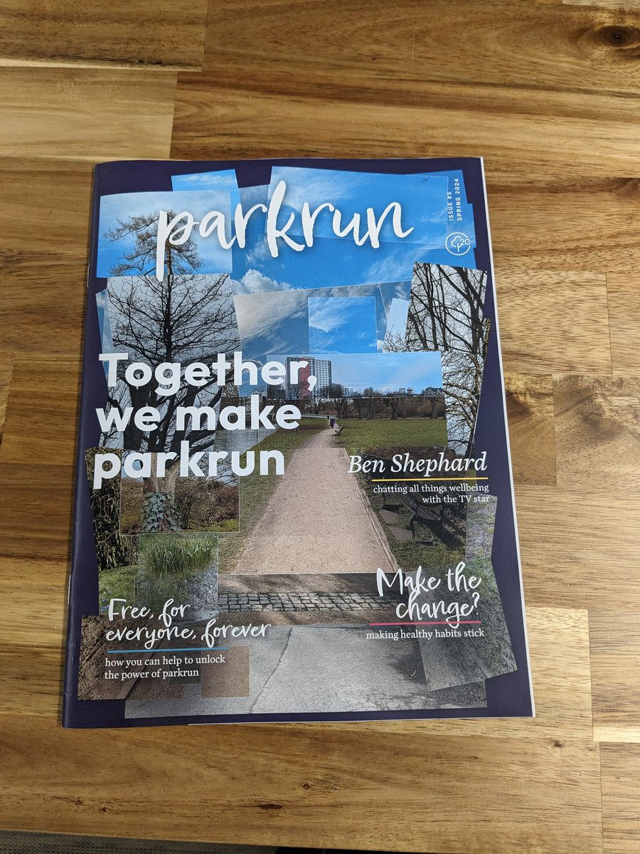 Fresh delivery of the new @parkrunUK magazine and it's a cracker. If your School, Youth Club or any other community group would like some free copies, drop me a message!