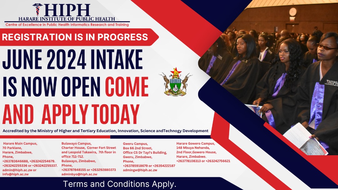 The June intake is now open for applications. Don't miss out on this opportunity to join us – apply today!
applytoday #juneintake2024#schoolofpharmacy #schoolofcommunityhealth #schoolofpharmacy #schooloftechnologies #schoolofbusiness #hiph #hararecampus #gowerocampus #gwerucampus