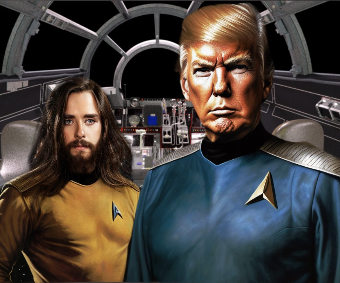 On this #FirstContactDay we honor President Trump’s creation of the space force, which will soon make The Star Trek a reality by bringing Christ Jesus and conservative values to all unknown planets, who if they refuse, will face immediate destruction.