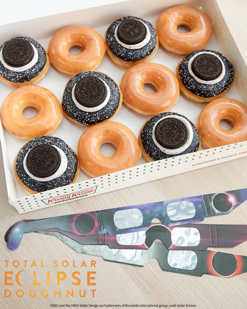 Embrace the cosmic 🌌 with our NEW #TotalSolarEclipse Collection featuring our NEW Total Eclipse Doughnut that really captures the celestial moment! @NASA can you tell us what makes this year’s total solar #Eclipse on April 8 such a special treat?