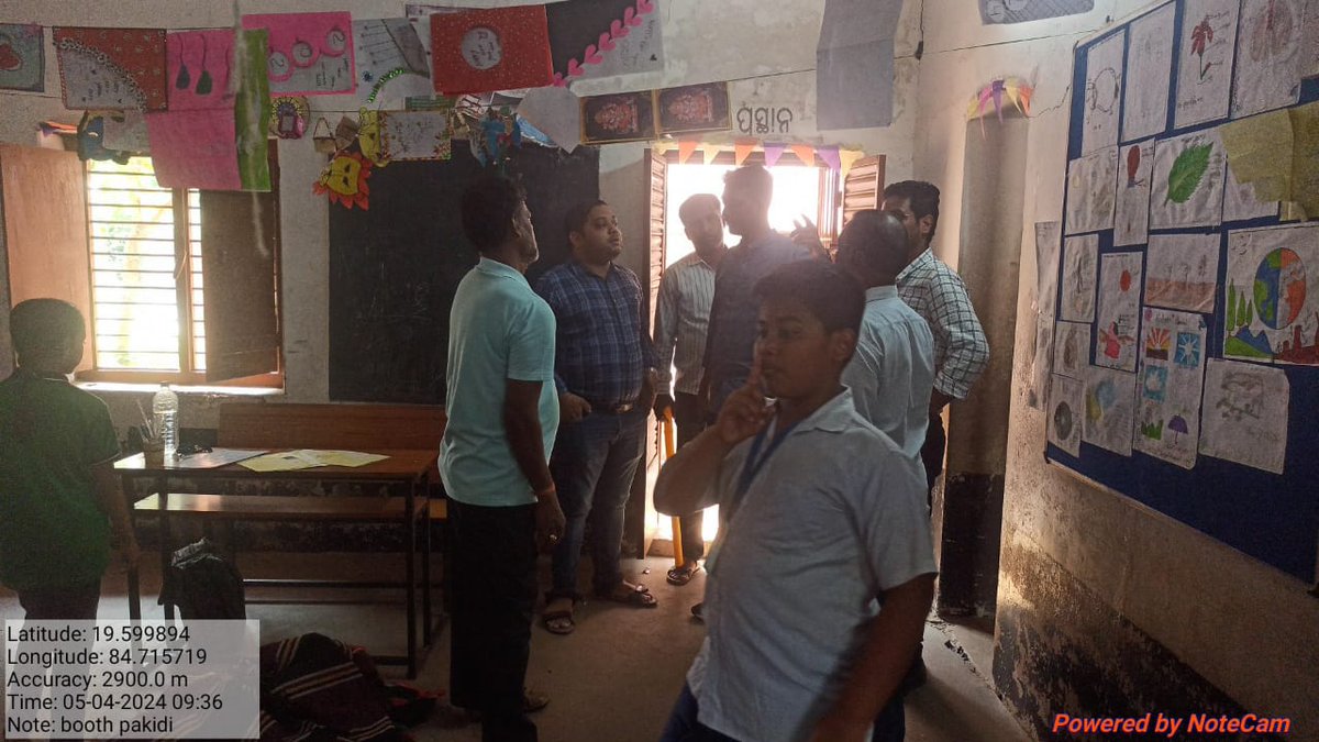 Addl sub-collector cum-RO Hinjili visited various booths (critical &amp; vulnerable) under sheragada block alongwith sheragada tahasildar.