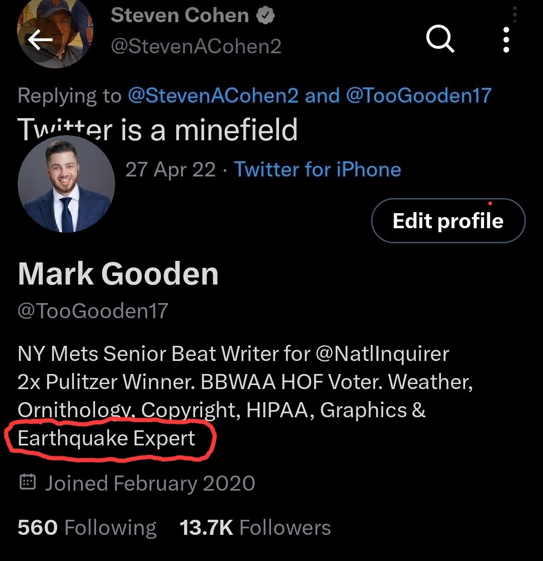 TooGooden17's tweet photo. If anyone has any questions about the NYC earthquake, I am an earthquake expert. Ask away. https://t.co/6iJo1EyKH3