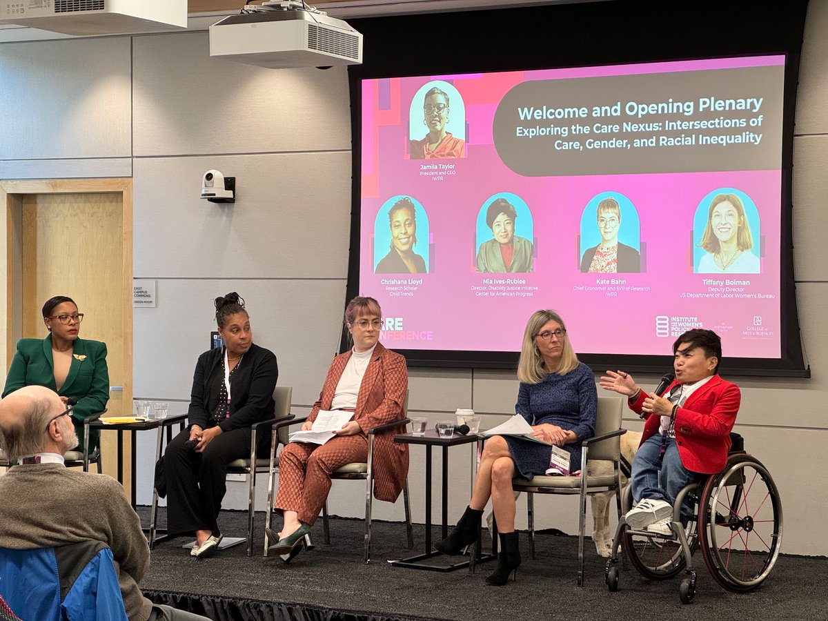 “Ableism not only affects disabled people, it affects nondisabled people as well. Our expectations for how people produce in this economy is dependent on ableism. We have to produce or we are not ‘worthy.’” @SeeMiaRoll @IWPResearch #CareConference