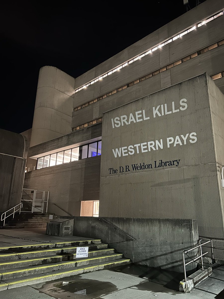 Western University students demand that the school immediately divest from all companies involved in the illegal and ongoing occupation of Palestine by the apartheid state of Israel.  Western University holds at least $33.5 million in investments directly tied to Israel.