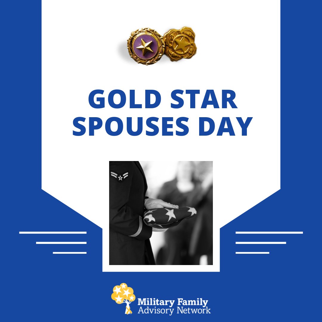 On #GoldStarSpousesDay, we honor the fallen and support those they left behind. Today is a solemn reminder of the strength and sacrifice of military families.