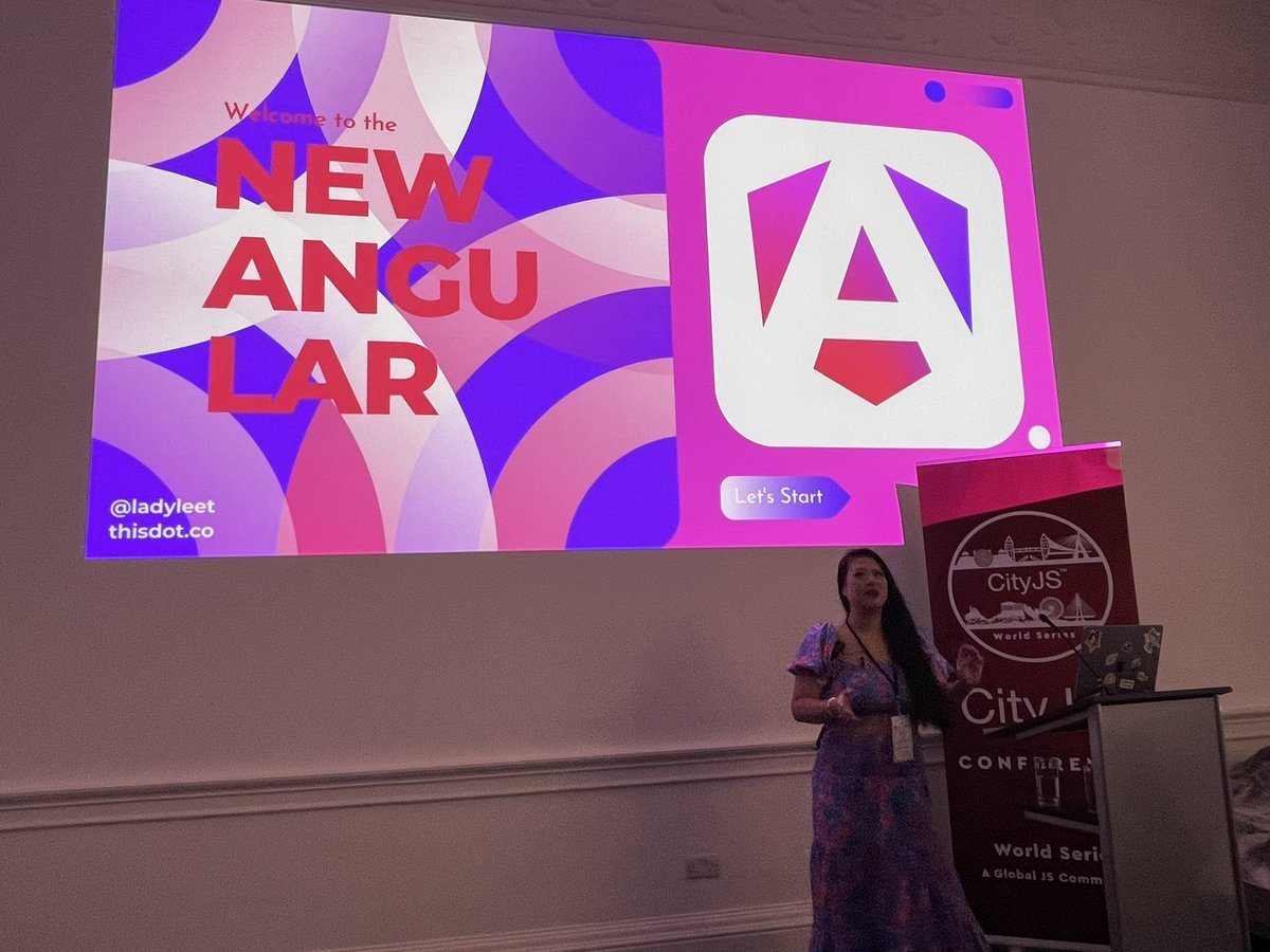 What's new in @angular? Let's learn about it with @ladyleet #cityjsLondon