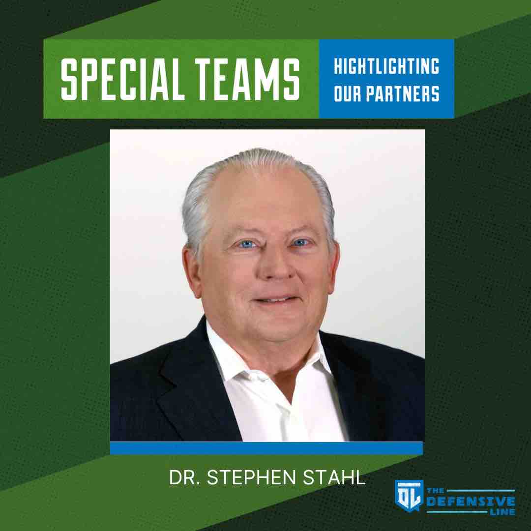 Introducing our Special Teams series – The Defensive Line will be recognizing individuals who have contributed to our growth and development! Thank you, Dr. Stahl for being a member of TDL’s Special Teams!💙🏈