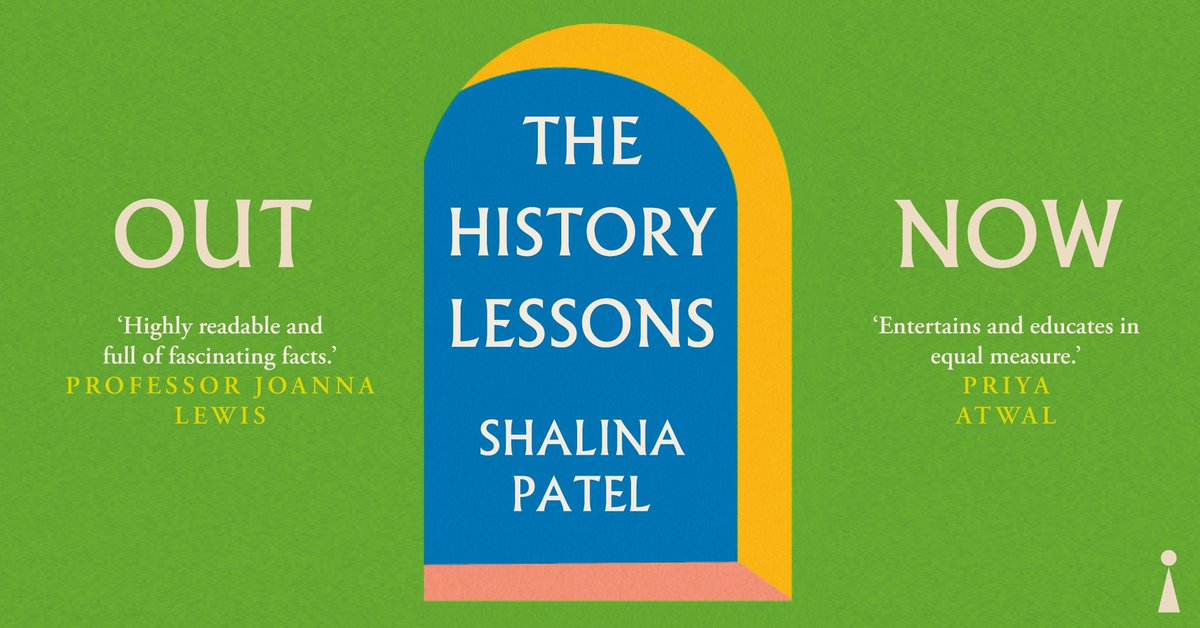 Happy publication to @Ms_PatelHistory's The History Lessons!✍️ Celebrate the stories and people that may be less familiar, but no less remarkable. OUT NOW: bit.ly/TheHistoryLess…