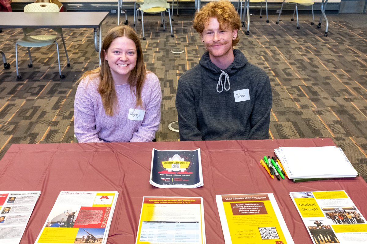 Happening now! Come to the Aerospace Engineering and Mechanics Experience 2024! Join AEM for tours and the opportunity to meet us and ask questions, whether you're a first-year student or a transfer student. cse.umn.edu/aem/events/aer…