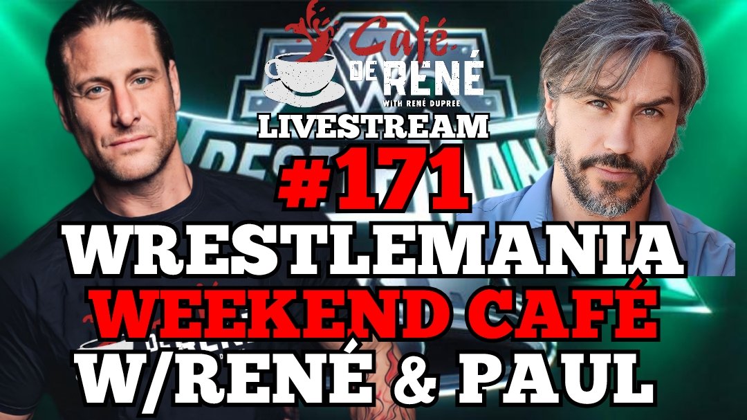 youtube.com/live/lkbPAwbIr… Bonjour Everyone, it's the biggest show of the Year #WrestleManiaXL Join Rene Dupree and Paul London today 6pm est as they discuss it and all the latest news in Professional Wrestling.