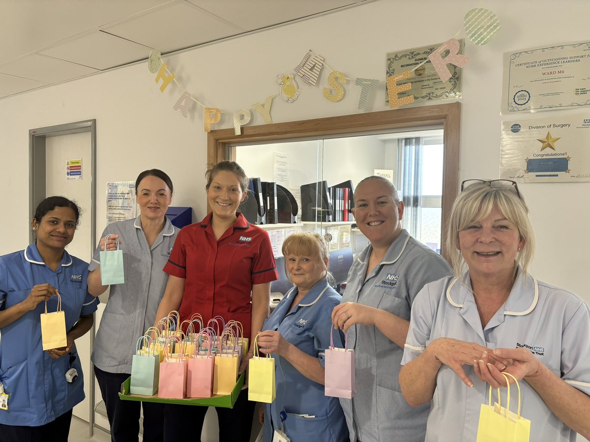 WardM6 (@ward_m6) on Twitter photo π About Easter on M6. Easter Bunny @LornaBrown delivered sweet treats to all the staff on M6. Thank you so much! We all know how appreciated chocolate is to nurses!!! π <a href="/Pollybegum3/">Polly Begum</a> <a href="/ward_M6/">WardM6</a> <a href="/ChrisOL05142560/">Chris O'Loughlin</a> <a href="/hatchell_karen/">Karen Hatchell</a> π About Easter on M6. Easter Bunny @LornaBrown delivered sweet treats to all the staff on M6. Thank you so much! We all know how appreciated chocolate is to nurses!!! π <a href="/Pollybegum3/">Polly Begum</a> <a href="/ward_M6/">WardM6</a> <a href="/ChrisOL05142560/">Chris O'Loughlin</a> <a href="/hatchell_karen/">Karen Hatchell</a>