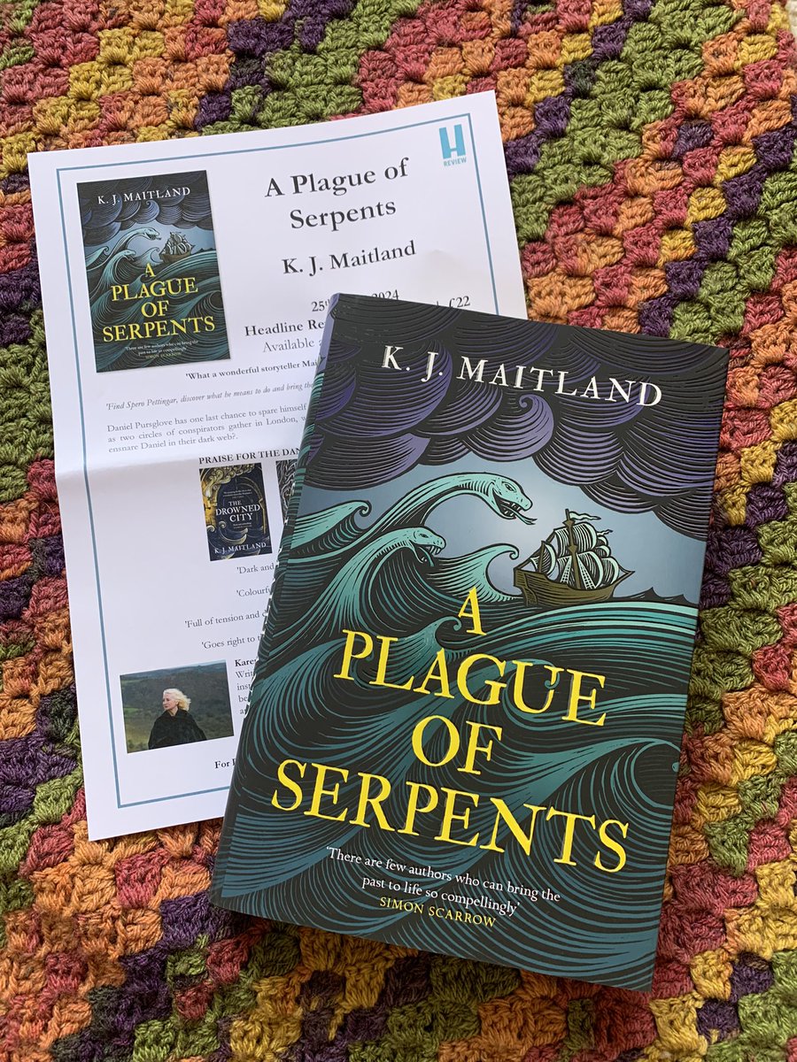 Huge thanks to @Bookywookydooda and @headlinepg for this amazing copy of #APlagueofSerpents by K J Maitland. Published on April 25th 📖😊