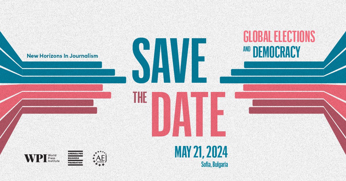 🗓️✍️ Save the date! #NewHorizonsInJournalism is back in Sofia May 21, 2024! More than 1/2 of the planet’s population can vote this year. Journalists & media experts will talk about election coverage in different political and cultural contexts. 🗳️ Stay tuned for more info!
