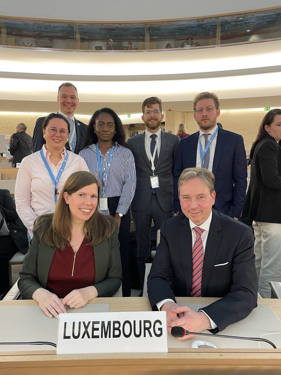 That's it for #HRC55! 32 resolutions were adopted, after 6 weeks of debates, negotiation sessions, and side-events. #Luxembourg🇱🇺's #HumanRights team presented 42 plenary statements and will continue to #Standup4HumanRights during the @UN_HRC's inter-sessional work. #LUatHRC🇱🇺🇺🇳