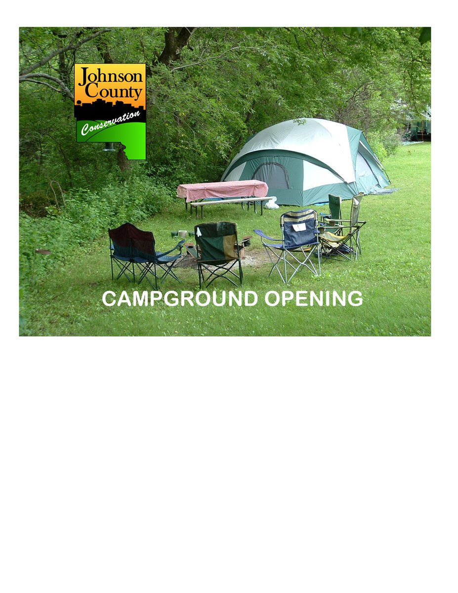 Kent Park Campground opening Saturday, April 20, 2024 contingent upon weather conditions. Postponement of the opening will be announced through JCCB social media and the JoCo webpage johnsoncountyiowa.gov/conservation Get your camping gear ready, camping season is here!