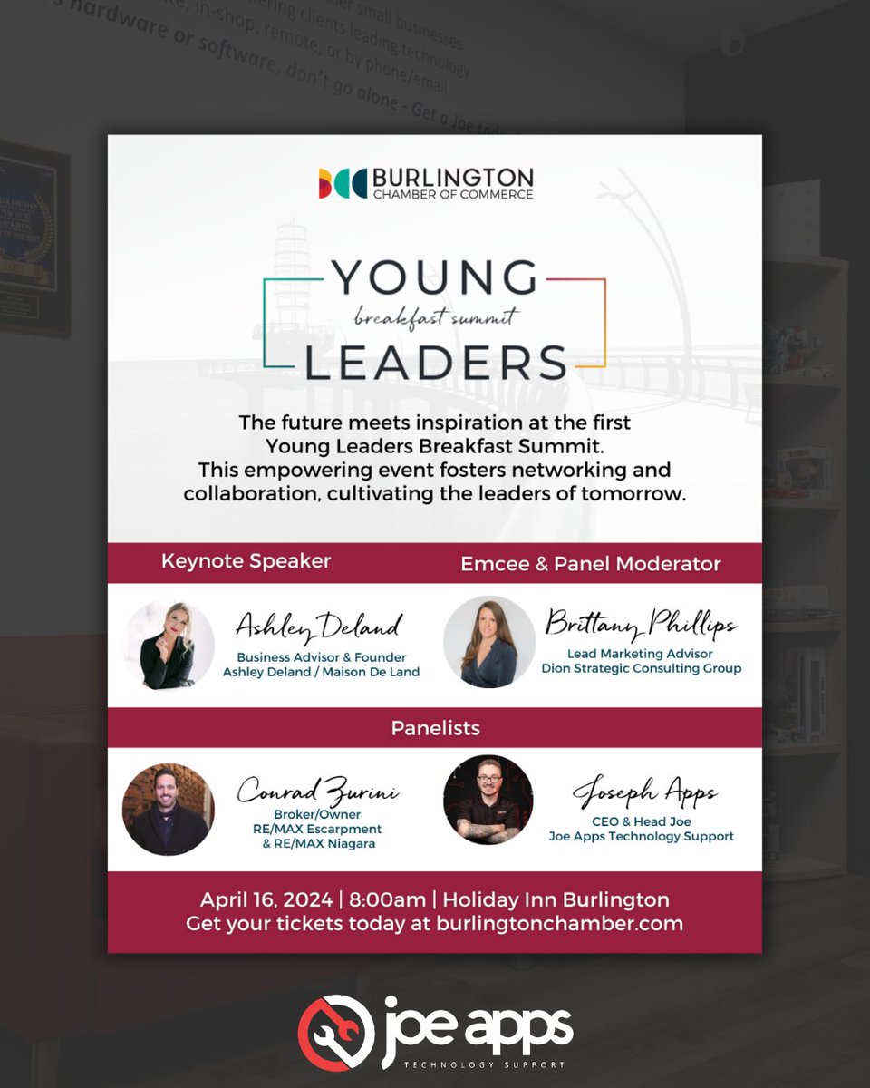 Last call for tickets! 🚨 This is a great opportunity to purchase a table or tickets for your future leaders, student interns, shining stars and managers looking to grow within your company! ⁠ ⁠ Purchase your ticket today: burlingtonchamber.com/events-calenda…