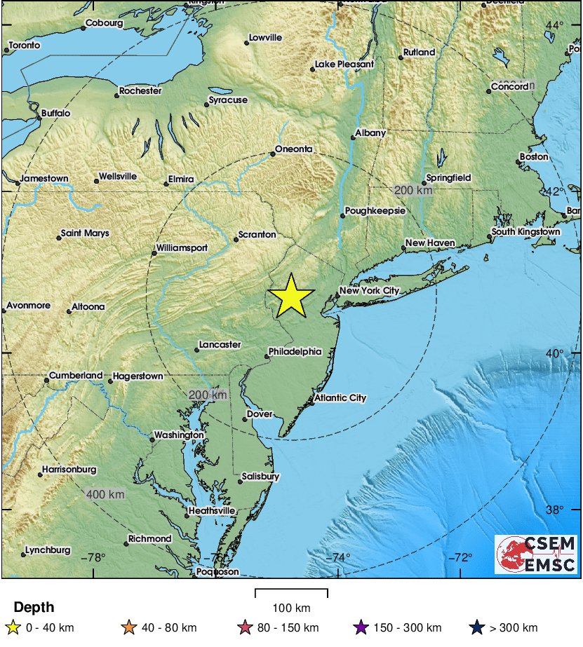 ⚠️ JUST IN:

*USGS RECORDS MAGNITUDE 4.8 EARTHQUAKE IN NEW JERSEY