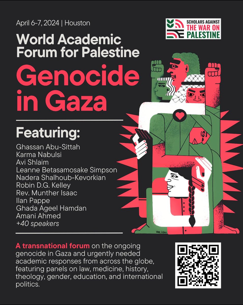 The program for Scholars Against the War on Palestine’s World Academic Forum for Palestine. scholarsagainstwar.org/worldacademicf… The forum will focus on the #Gaza genocide & reflect on the unparalleled #scholasticide affecting the higher education sector & discuss urgently required
