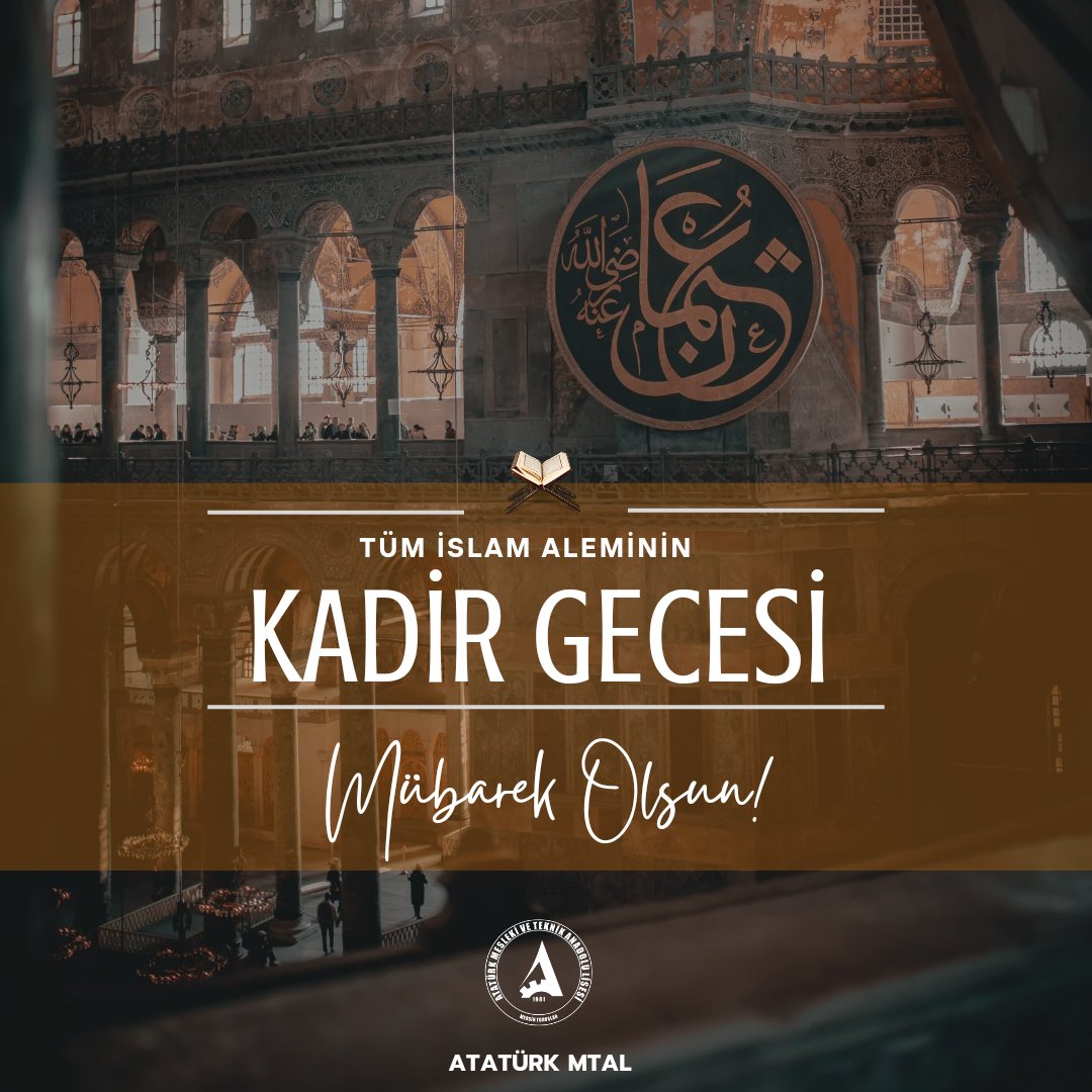 Bin aydan daha hayırlı olan mübarek #KadirGecesi mübarek olsun. Hayırlı Kandiller 🌙 @tcmeb @yusuf__tekin @_Ali_KARAGOZ @ahpehlivan53 @MersinMEM @fazilet_durmus @kutlutekinbas @ercanturk28 @c_ivrendi @baykalbasdemir @OguzhanTulucu @toroslarmem @ciceyusuf @OmerYigit8161