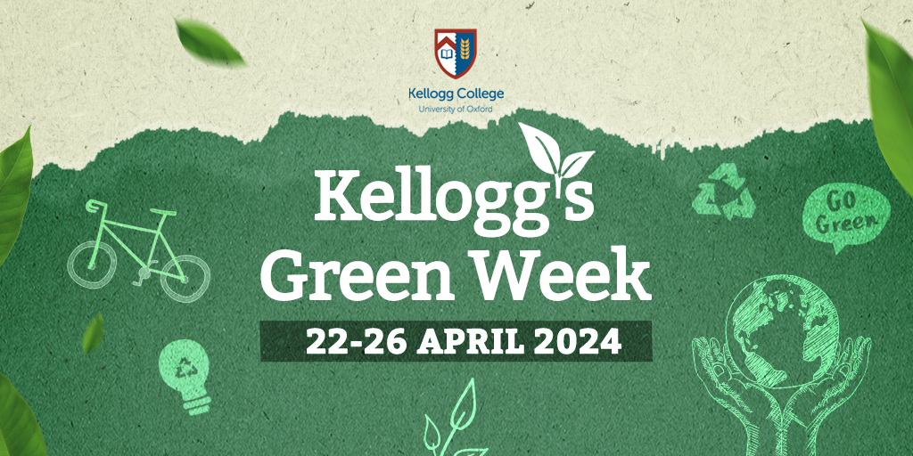 🌱 Kellogg's Green Week 🗓️ 22-26 April 2024 Test your sustainability knowledge at our quiz night, get your bike fixed, learn how to make do & mend, or attend one of our talks - on Net Zero or how we can create thriving sustainable communities. ℹ️ shorturl.at/swMS0