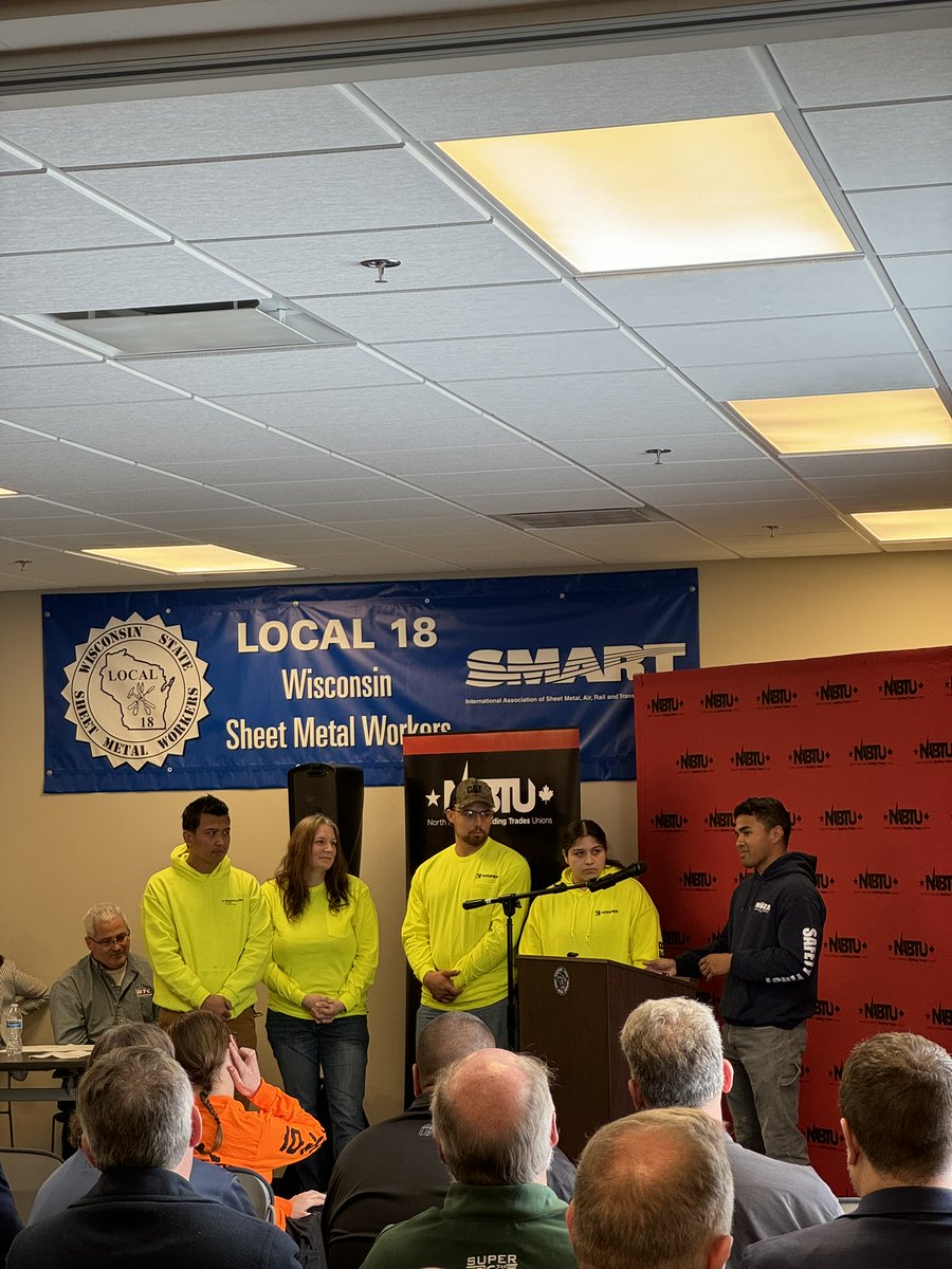 We heard from @smartunionworks and @wrtpbigstep's inspiring apprentices about how the building trades have changed their lives.