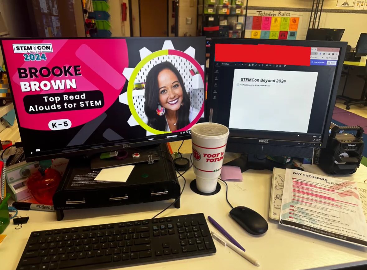 Year 2! My setup between classes today! #stemconbeyond
