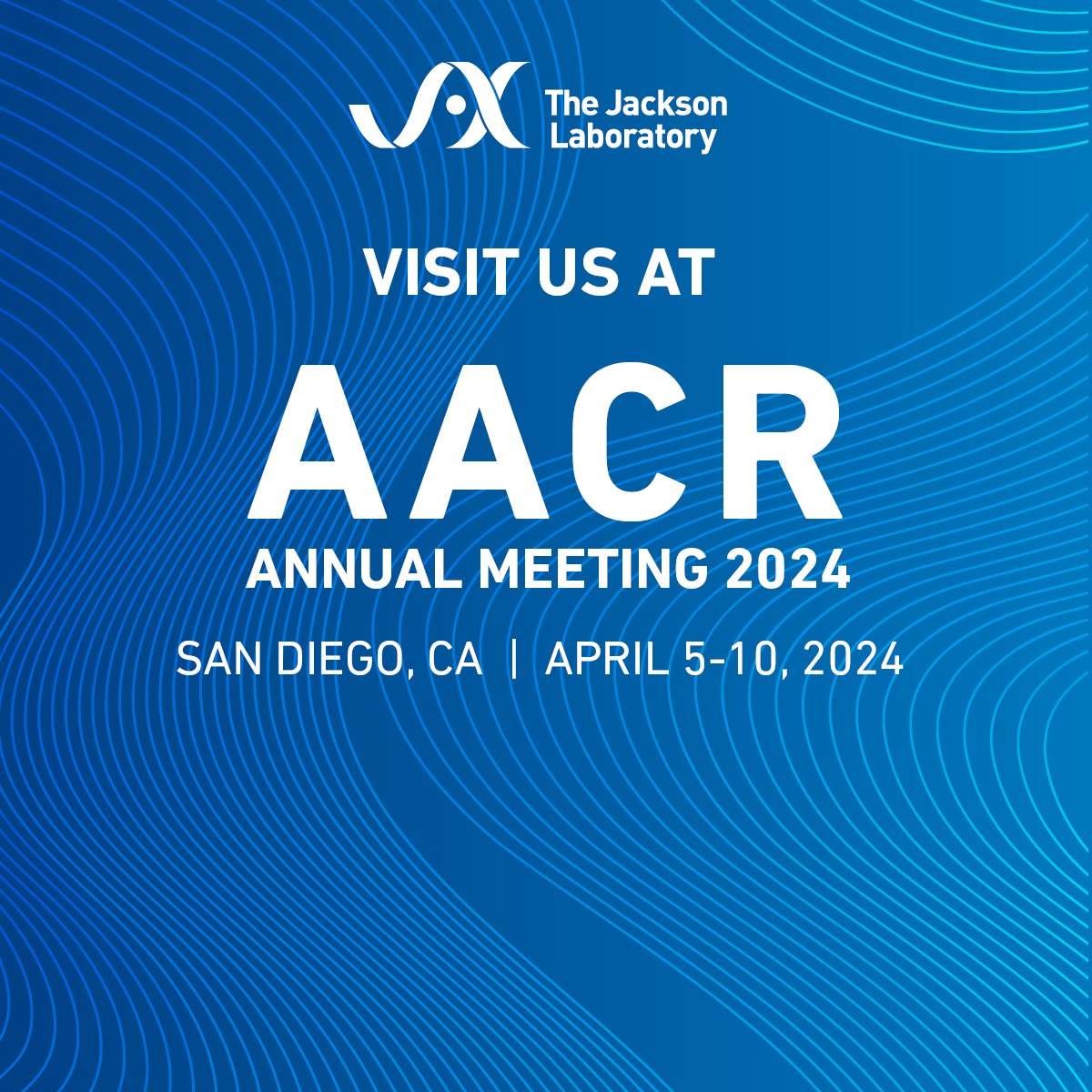 👋 We're excited to be at #AACR24!

➡️ Visit us at Booth 3017 to chat about upcoming <a href="/jacksonlab/">The Jackson Laboratory</a> courses and workshops, as well as #Postbac, #PhD and #Postdoc opportunities.

➡️ Don't forget to check out the fantastic research current JAX trainees are presenting at <a href="/AACR/">AACR</a>, too!