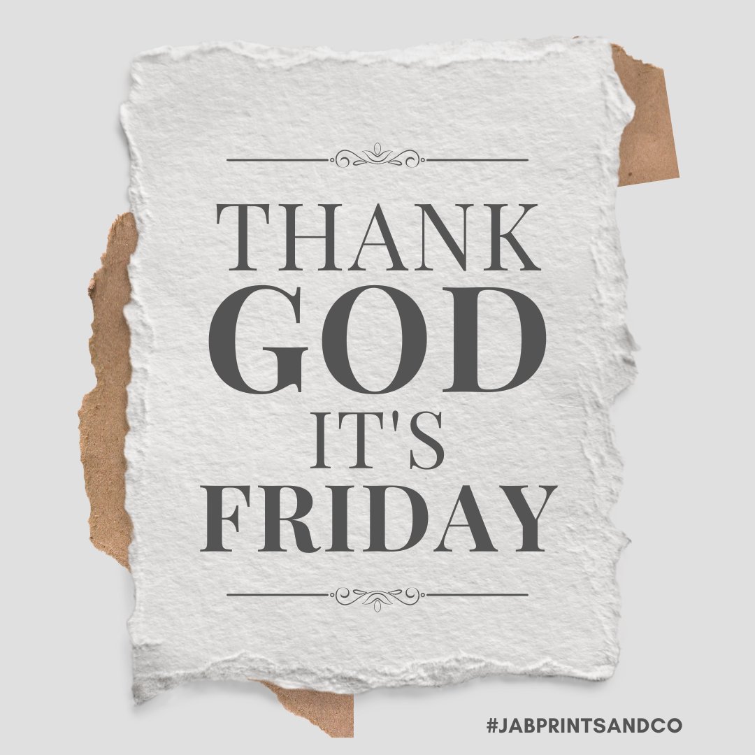 🎉 Thank God It's Friday! 🎉

Wishing everyone a fantastic Friday and an amazing weekend ahead! 🌟 

#TGIF
#thankgoditsfriday
#weekendvibes
#companynotebook
#customizenotebook 
#companyuniforms
#CustomizedPoloShirts
#customizedshirts
#personalizedstickers