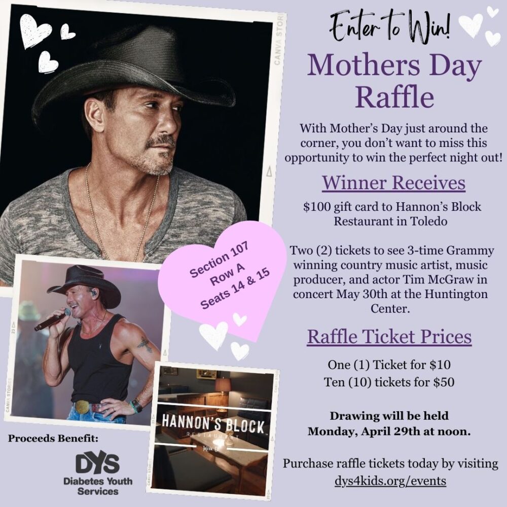 In the NWOhio area? Grab your raffle tix now at …youthservicestoledo-bloom.kindful.com/e/mothers-day-…

Good luck! <3