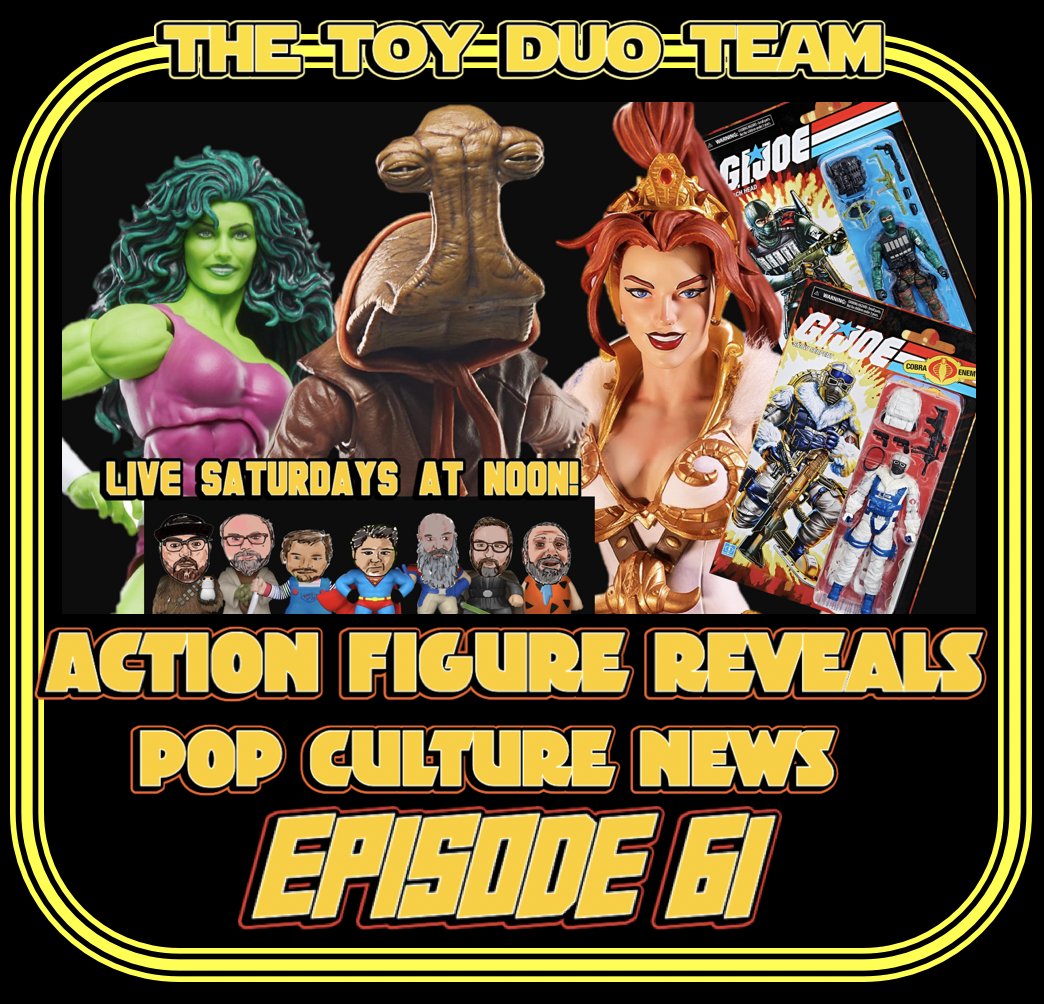 The Toy Duo Episode 61! Saturday at Noon PST! youtube.com/live/2fm1fHTZi… #toyduo #actionfigure