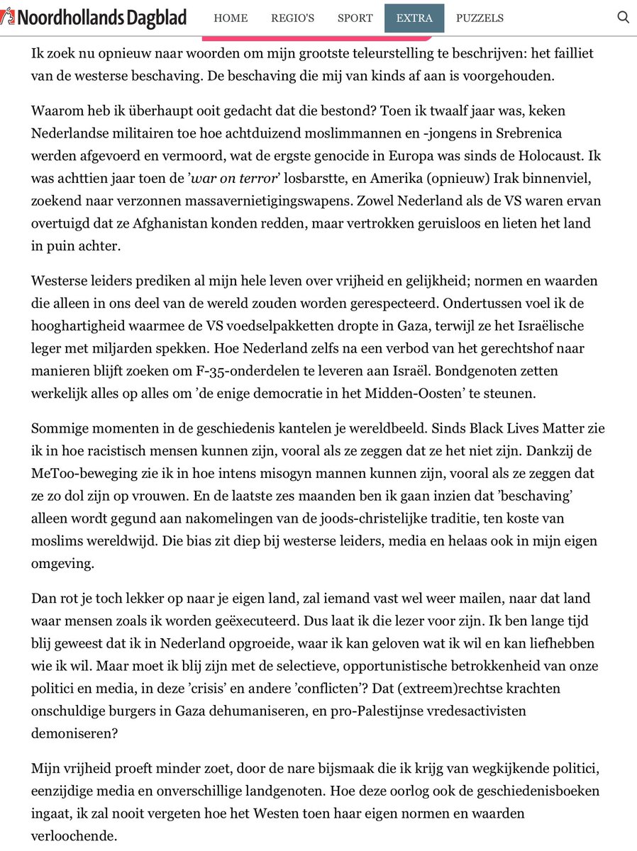 Haroon Ali, over het failliet van de westerse beschaving.