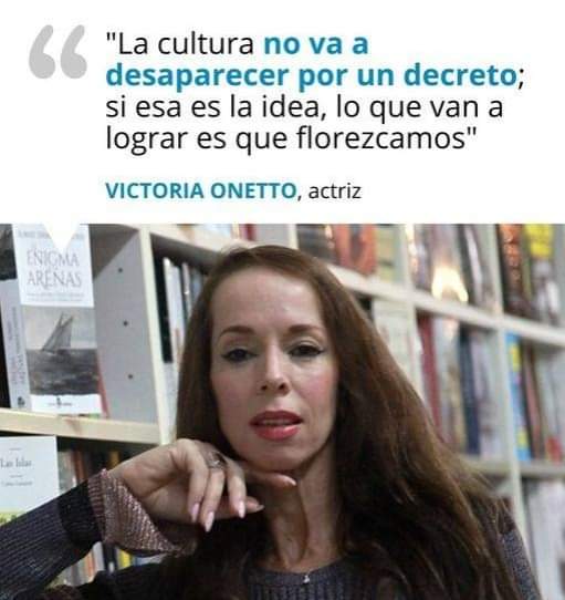 Esta mina no da más de hueca...
Nadie quiere que desaparezca la Cultura... 
Queremos que dejen de robarnos con sus tongos. Con  Subsidios millonarios y con el choreo  del  INCAA