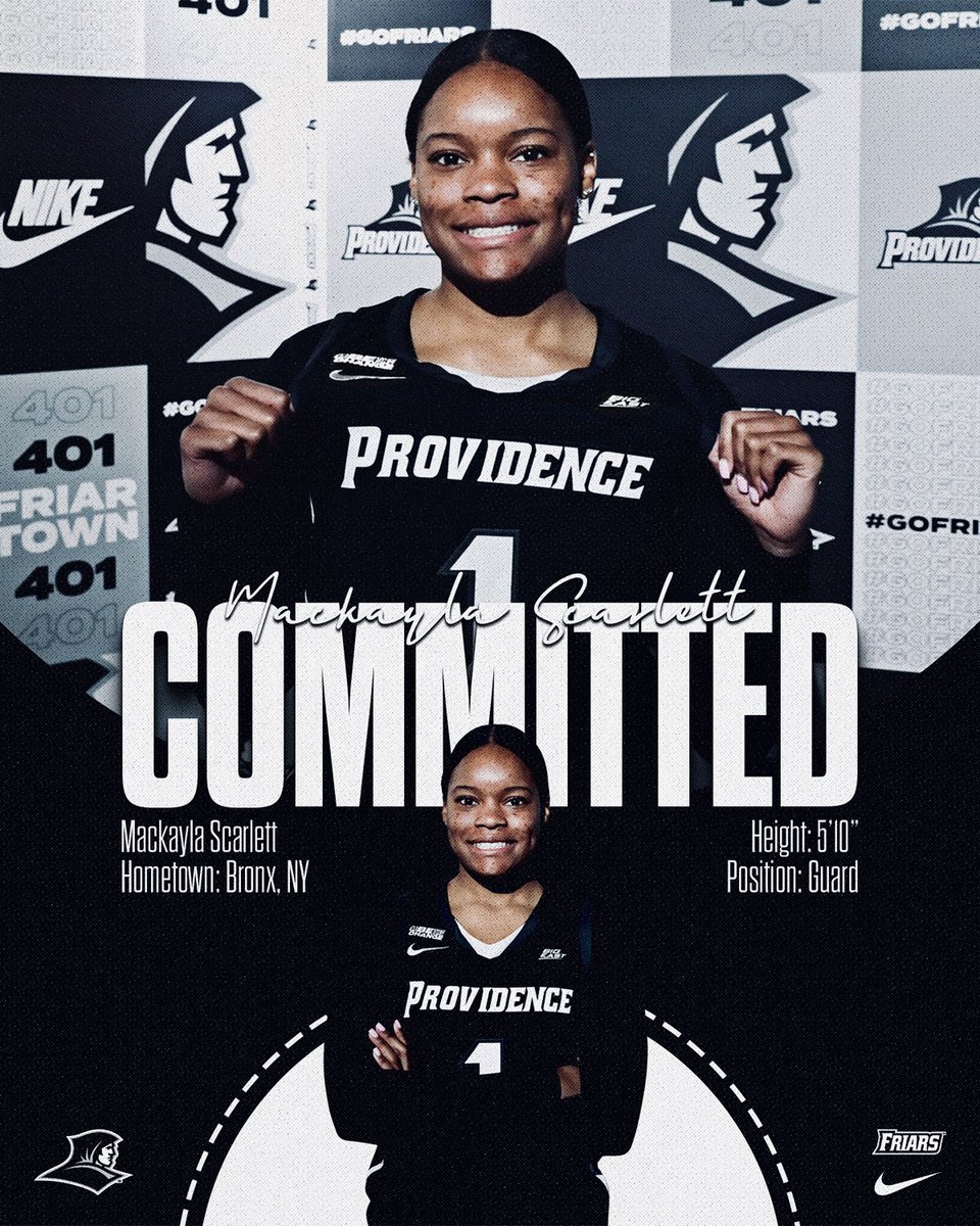 Mackayla Scarlett [@mackaylalove100] Joins Women's Basketball Program As A Graduate Transfer friars.com/news/2024/4/5/… @PCAthletics @BIGEASTWBB