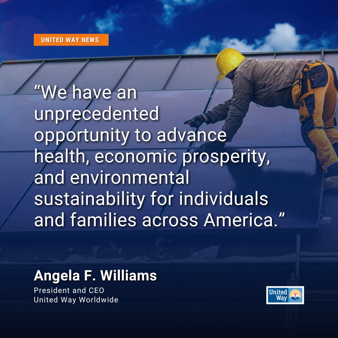 Through Power Forward Communities we have an unprecedented opportunity to save families money, create jobs, help meet national climate goals, and more. Read about this coalition-led effort that includes @UnitedWay: bit.ly/4cG3OzX