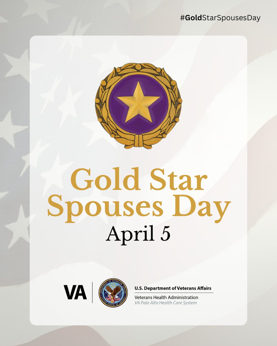 🌟 Today, on Gold Star Spouses Day. It's a day to remember the fallen, support the survivors, and express gratitude to those often overlooked for their immense contributions to our country. Join us in honoring and thanking Gold Star Spouses everywhere.