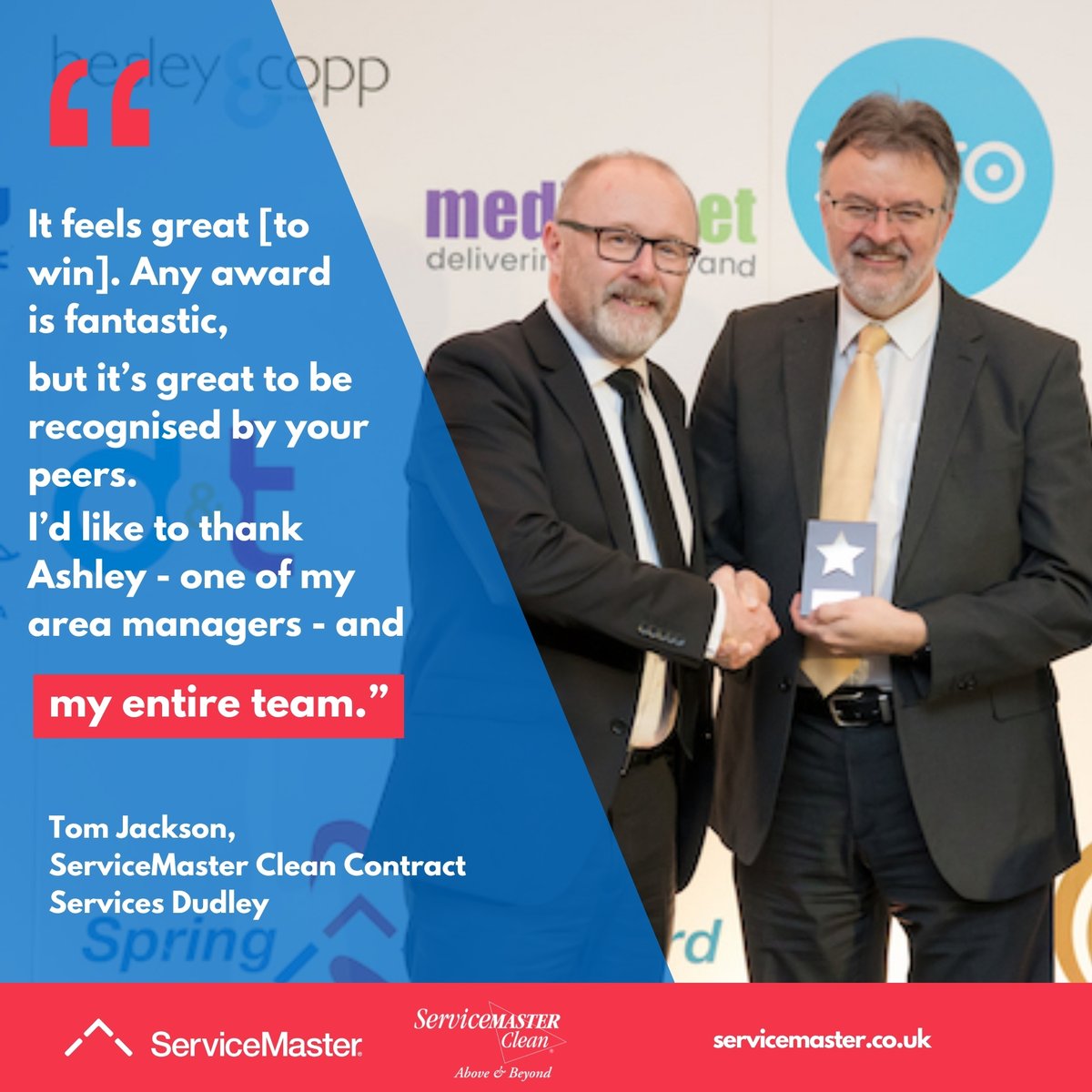 SM_Franchises's tweet image. 💬 &quot;It feels great to win. Any award is fantastic, but it’s great to be recognised by your peers.&quot;

Congratulations to Tom Jackson from ServiceMaster Clean Contract Services Dudley, who was awarded for business growth at our #SpringForward24 event 🏆🌟