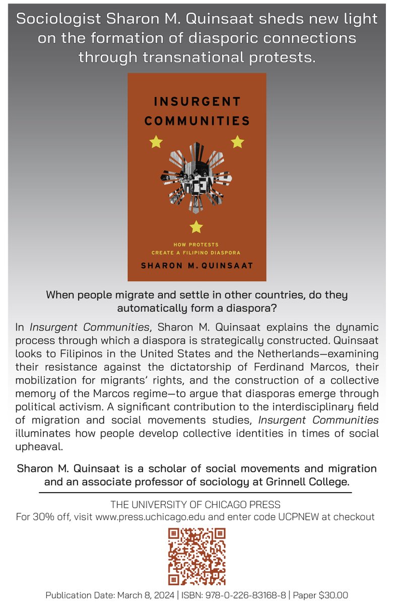 @UChicagoPress is not at the #ISA2024 @isanet annual meeting. But if you are a diaspora scholar, especially members of #ENMISA section, please check out my new book on the press website. Below are blurbs about the book including the latest one from Dana Moss @Dangermoss16.