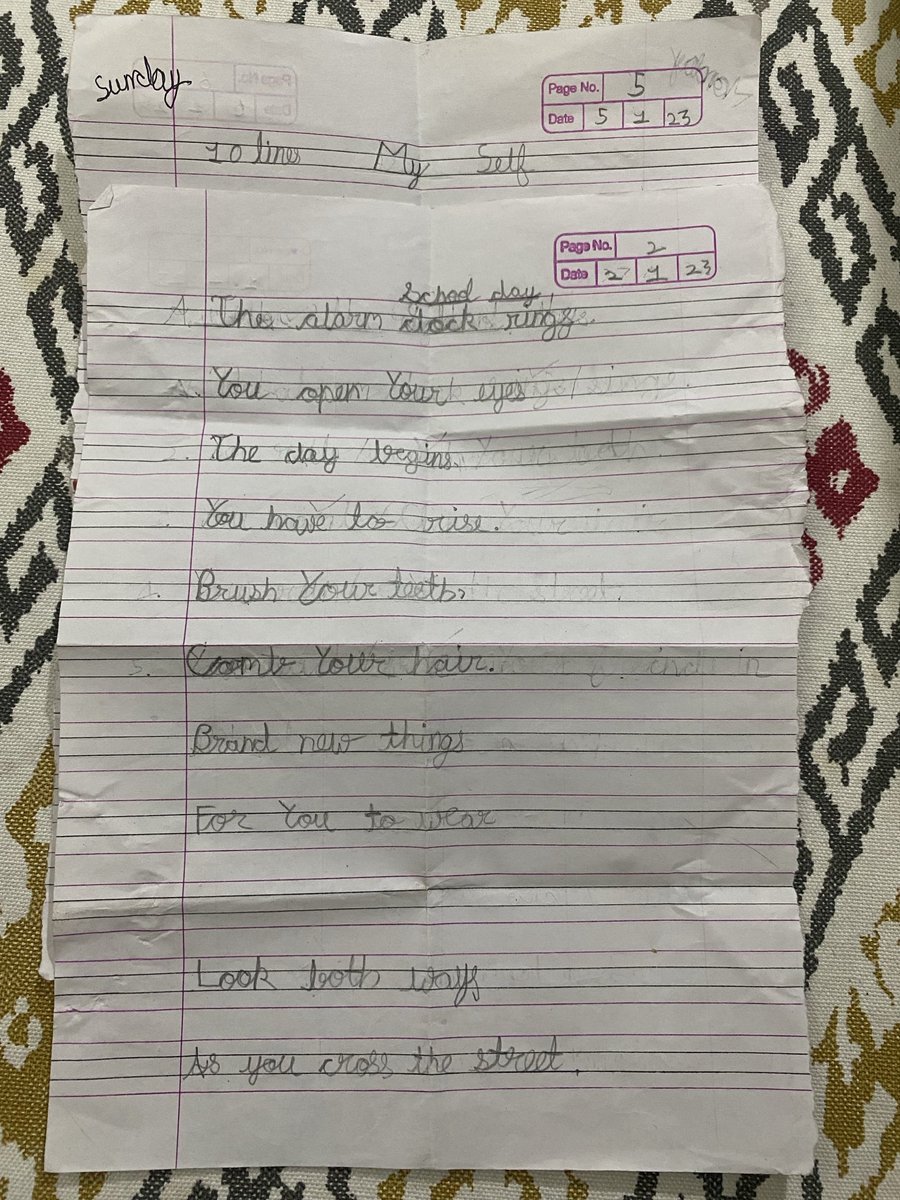 An 8-year old summing up life. (Came with a product ordered online)