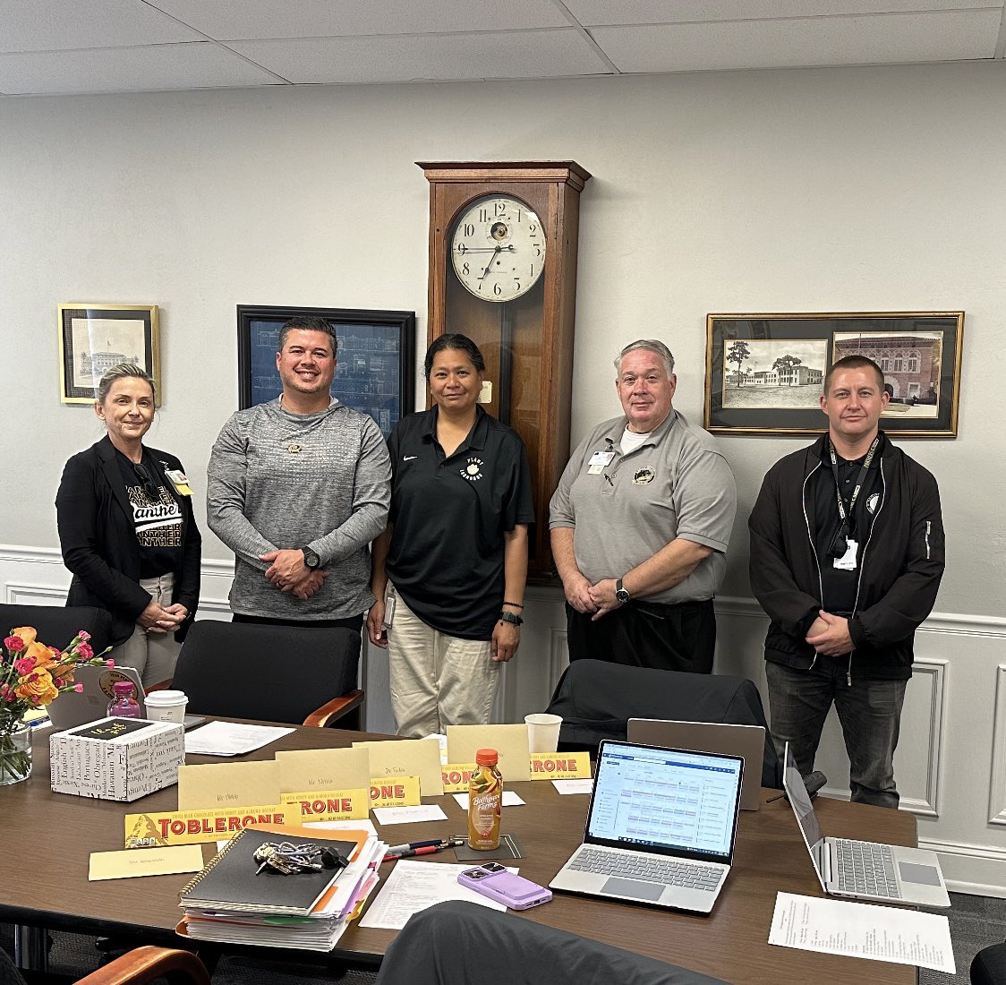 We SO appreciate our wonderful APs! Thank you PTSA for this amazing spread! 🖤💛 #apappreciationweek