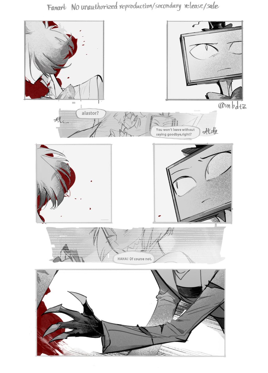 mbdtz's tweet photo. The Room You Can't Out Until Killing Each Other A Hundred Times📺🦌④

This is the end. There's no exit

#voxal 
#StaticRadio 
#HazbinHotel
#Alastor https://t.co/OhMvsSDphs