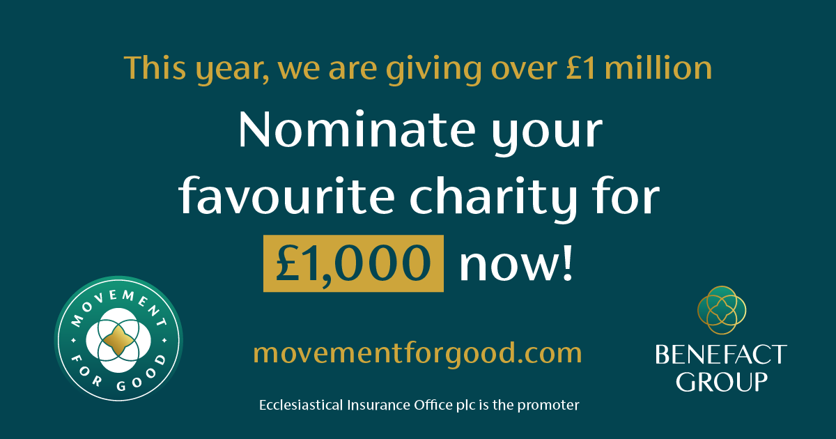 Open all year, nominate a charity, not-for-profit organisation, or community interest company in the #movementforgood awards. The next draw will take place on the 20th of May, where another 50 winners will be awarded £1,000 each. Nominate online: brnw.ch/21wIxUM