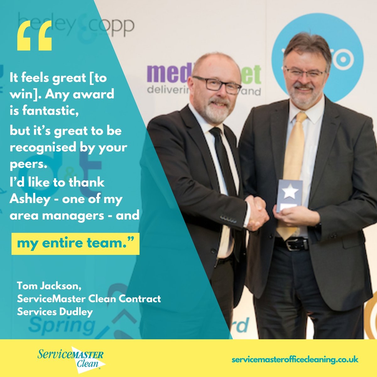 sm_contractserv's tweet image. 💬 &quot;It feels great to win. Any award is fantastic, but it’s great to be recognised by your peers.&quot;

Congratulations to Tom Jackson from ServiceMaster Clean Contract Services Dudley, who recently won a coveted award for business growth at our #SpringForward24 event 🏆 🌟