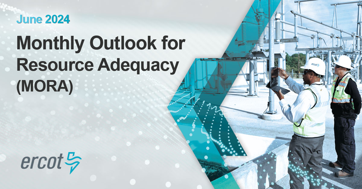 ERCOT has released its Monthly Outlook for Resource Adequacy (MORA) report for June 2024. This report indicates a low probability of an Energy Emergency Alert (EEA) during the highest risk hours (8 - 9 p.m. CDT) when electricity demand is still high and solar generation is