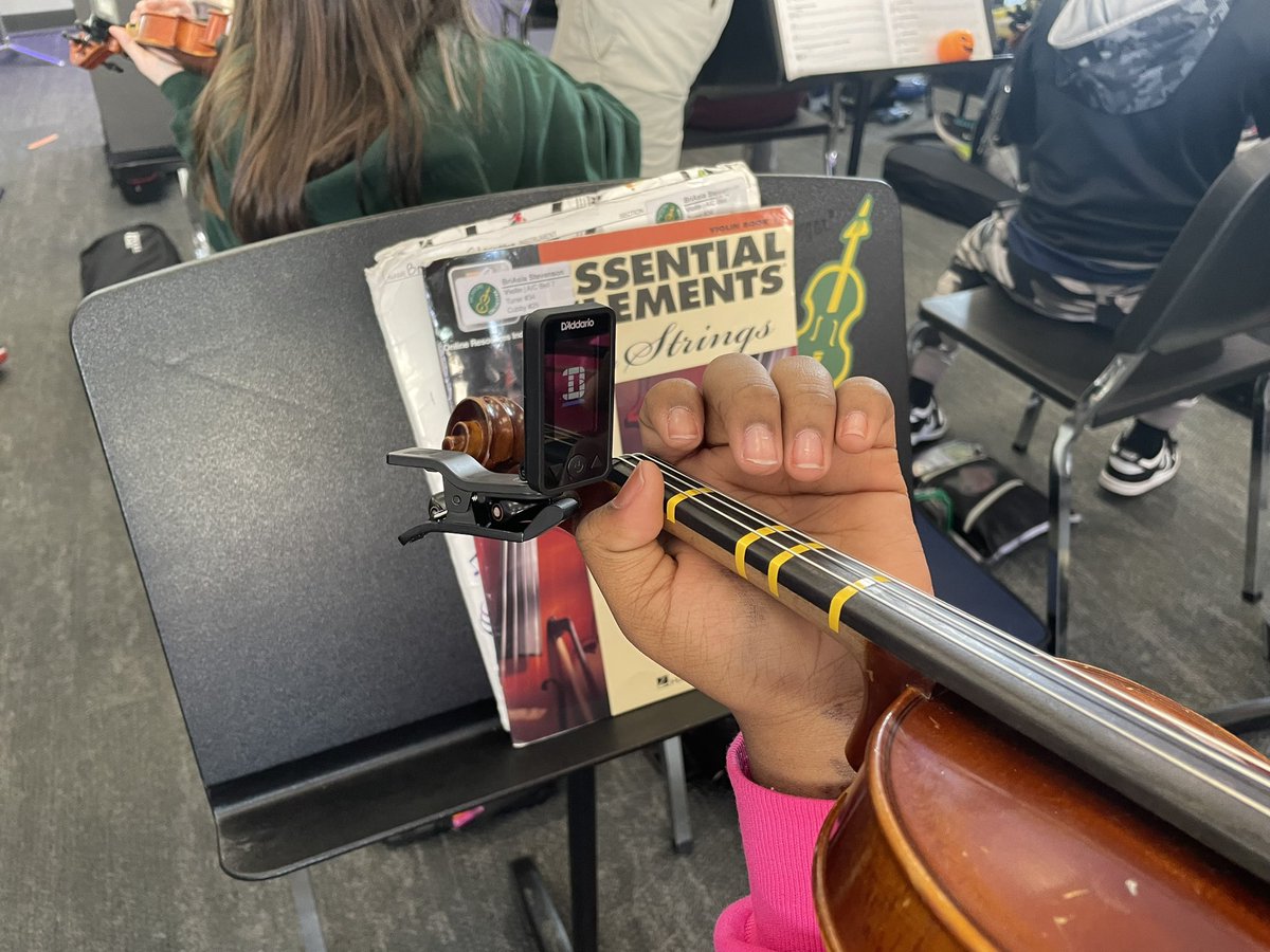 This week was all about playing in tune! Students used our clip on tuners to get their scales 100% in tune. No autotune here!