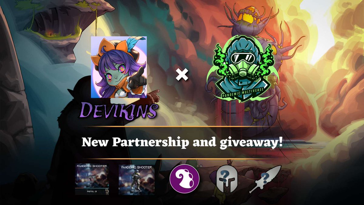 Devikins (@devikins_game) on Twitter photo Hello, Devicitizens!
Looks like a Pandemic is spreading trough the Void and the mix of this two elements is going to blow the mind of all our players.
What do you say <a href="/Pandemic_Games_/">Pandemic Games</a>?
And not only that! If you tag 2 friends and RT this post you will enter a special giveaway Hello, Devicitizens!
Looks like a Pandemic is spreading trough the Void and the mix of this two elements is going to blow the mind of all our players.
What do you say <a href="/Pandemic_Games_/">Pandemic Games</a>?
And not only that! If you tag 2 friends and RT this post you will enter a special giveaway