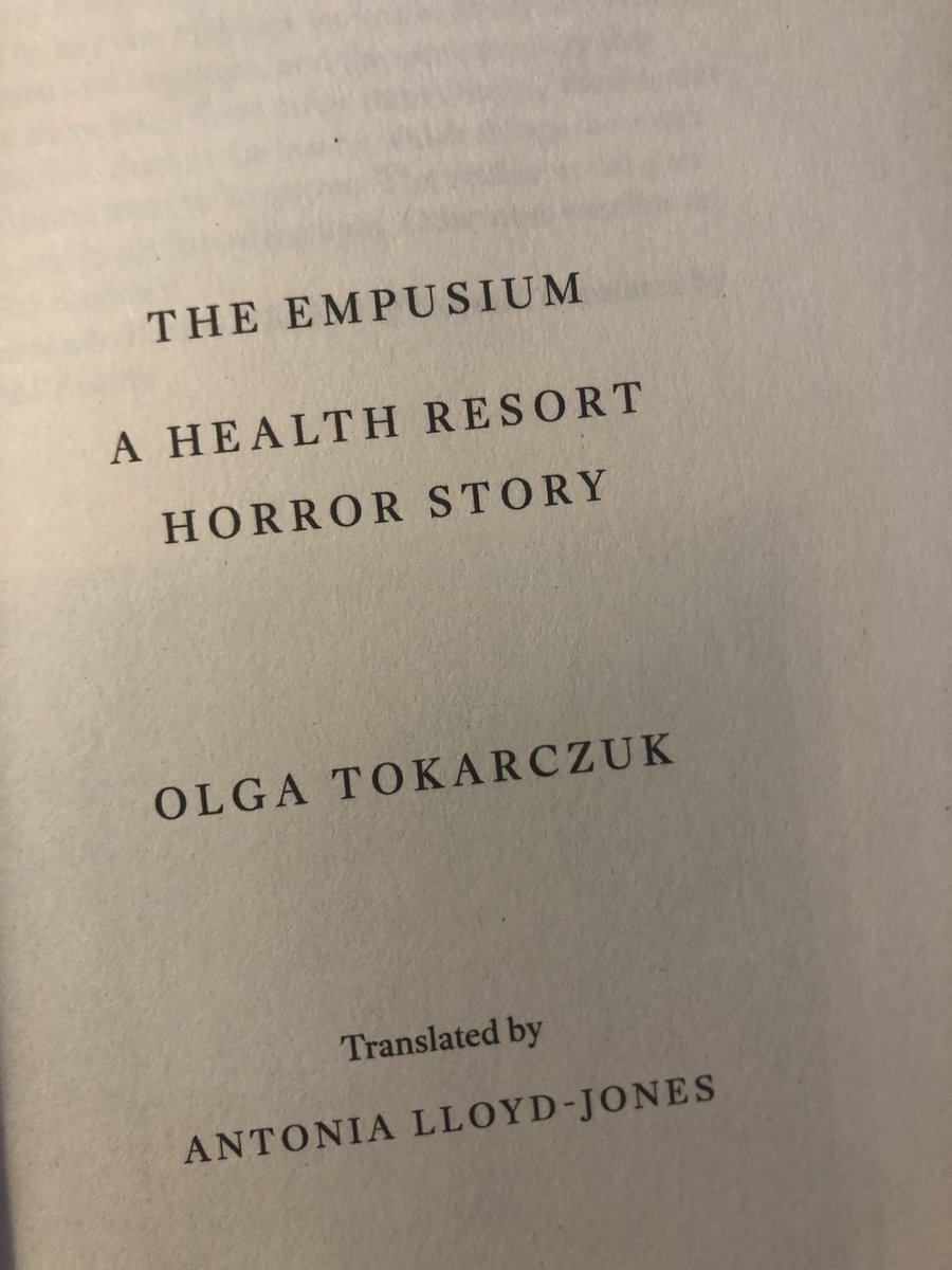 Hands down, the best subtitle for a novel ever! New Olga Tokarczuk (trans. by Antonia Lloyd-Jones) coming in September from <a href="/FitzcarraldoEds/">Fitzcarraldo Editions</a>