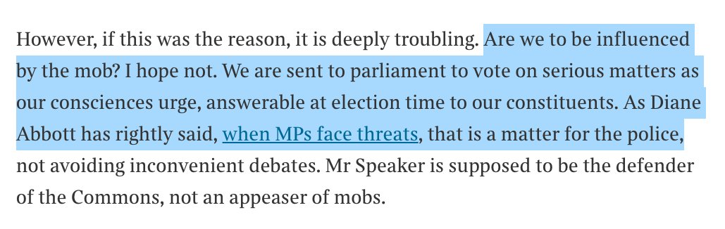 William Wragg wrote an op-ed in Feb claiming Lindsay Hoyle's position as speaker of the house was unsustainable. In it, he very eloquently set out the rationale for why his own position is no longer tenable today.