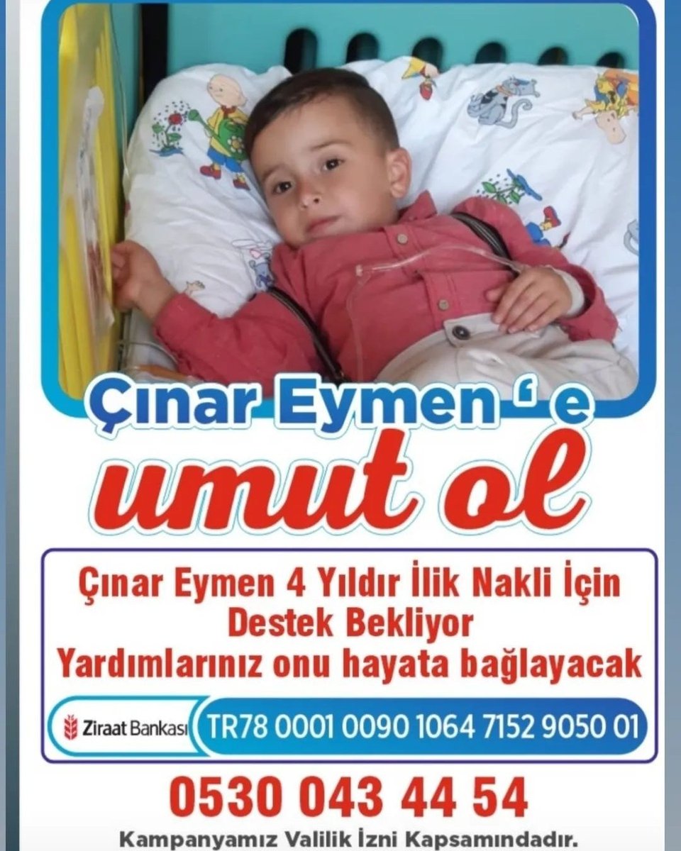 SOLHANLİ ÇINAR EYMENE UMUT OLUYORUZ INSTAGRAMDA ÇINAR EYMEN'İN HESABİNDAN (@cinareymencakar1) YAPİLACAK OLAN CANLİ YAYİNA TÜM HAYİRSEVERLERİ BEKLİYORUZ VALİLİK ONAYLI HESAP BİLGİLERİ TR 7800 0100 9010 6471 5290 5001 ALİCI : ÇINAR EYMEN ÇAKAR 📅 05.04.2024 ( BU AKŞAM ⏰22.00